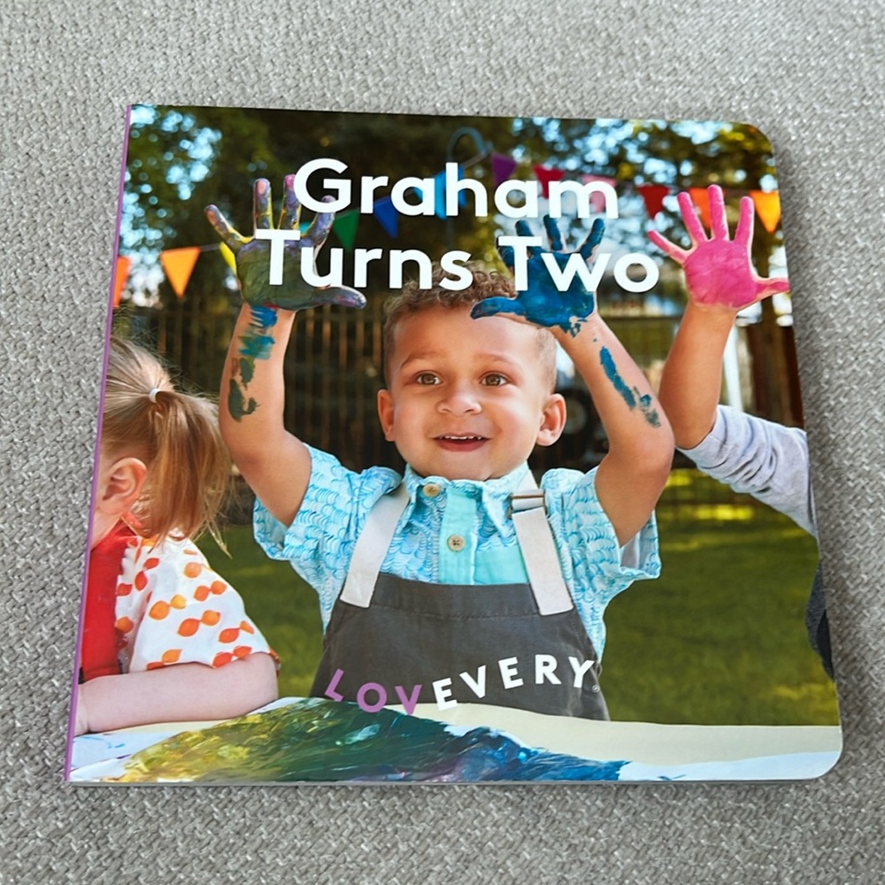 Lovevery Graham Turns Two Board Book from Companion Play Kit